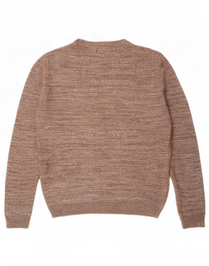 Zara Herre Jumper Sweater med rund hals Stor Beige