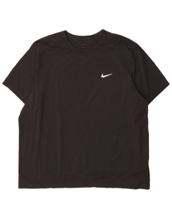 Nike herre Dri Fit T-shirt top 2XL sort polyester