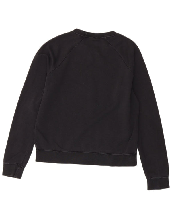 Nike Womens Grafisk Oversized Sweatshirt Jumper UK 10 Small Black Bomuld