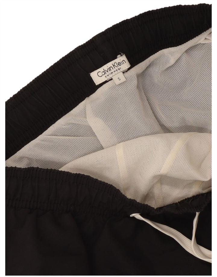 Calvin Klein Herre grafiske badeshorts Small Black