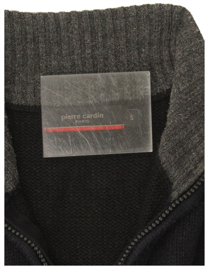 Pierre Cardin Herre lynlås-hals sweater lille marineblå akryl