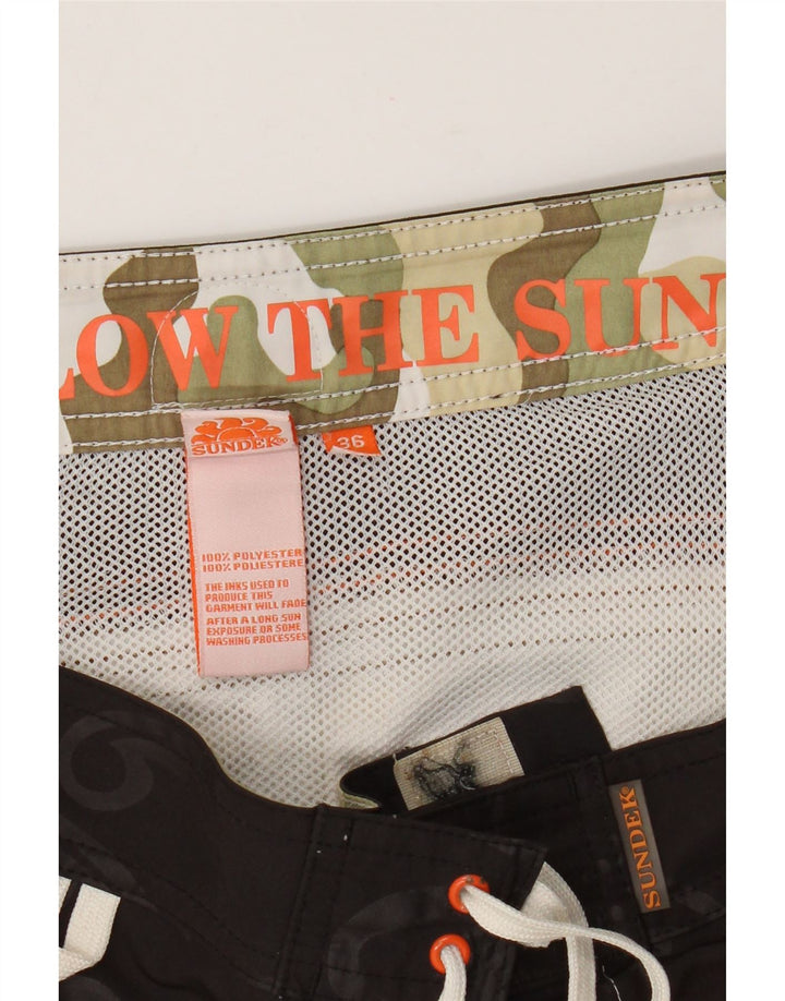 Sundek Herre badeshorts Large Khaki Camouflage Polyester