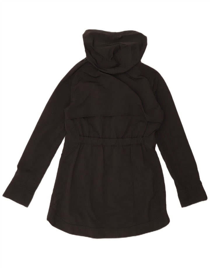 Ted Baker Dame Hætte Oversized Parka Jakke Størrelse 1 XS Sort Polyester