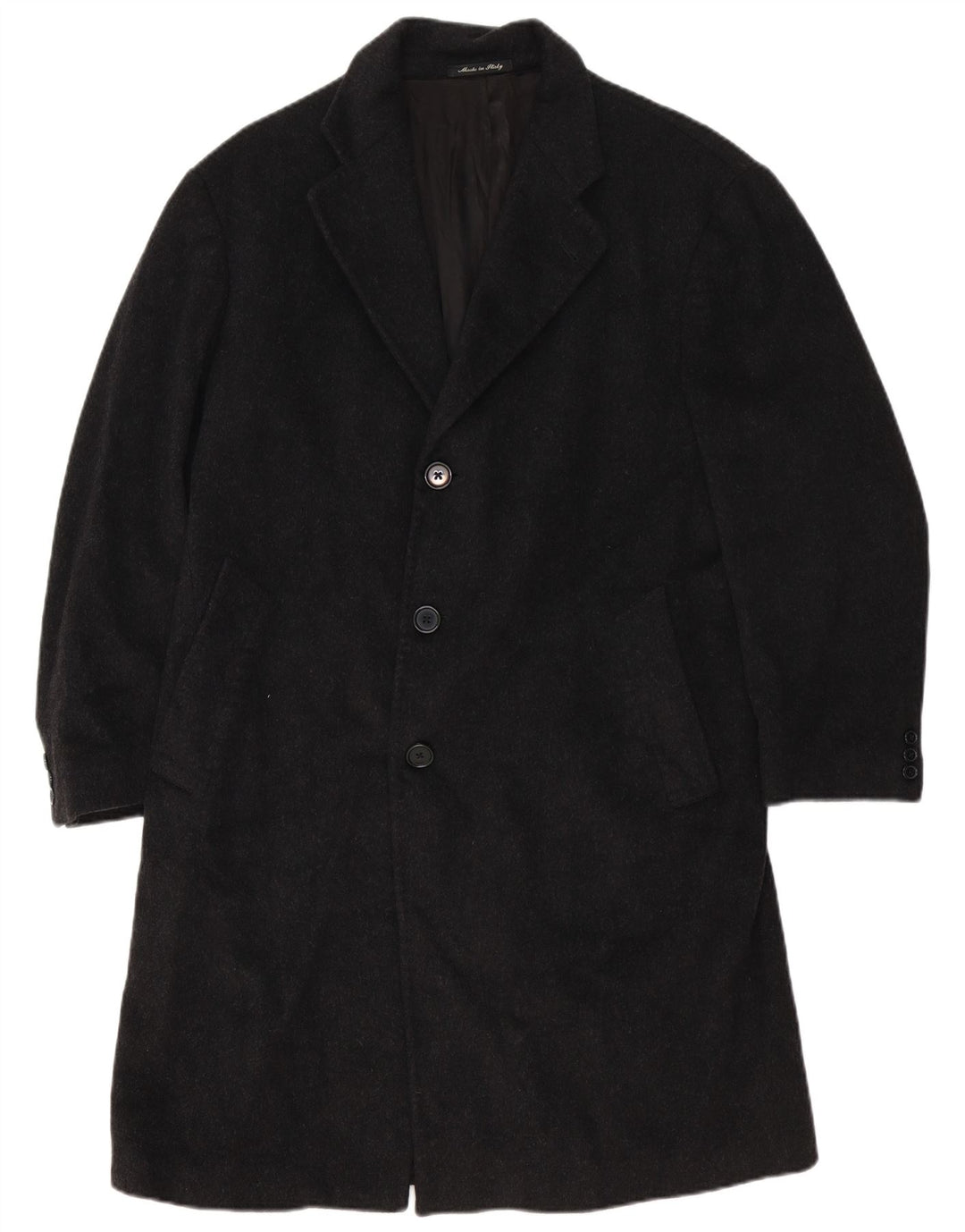 Fratelli Bacci Herre Overfrakke UK 40 Large Grey Cashmere