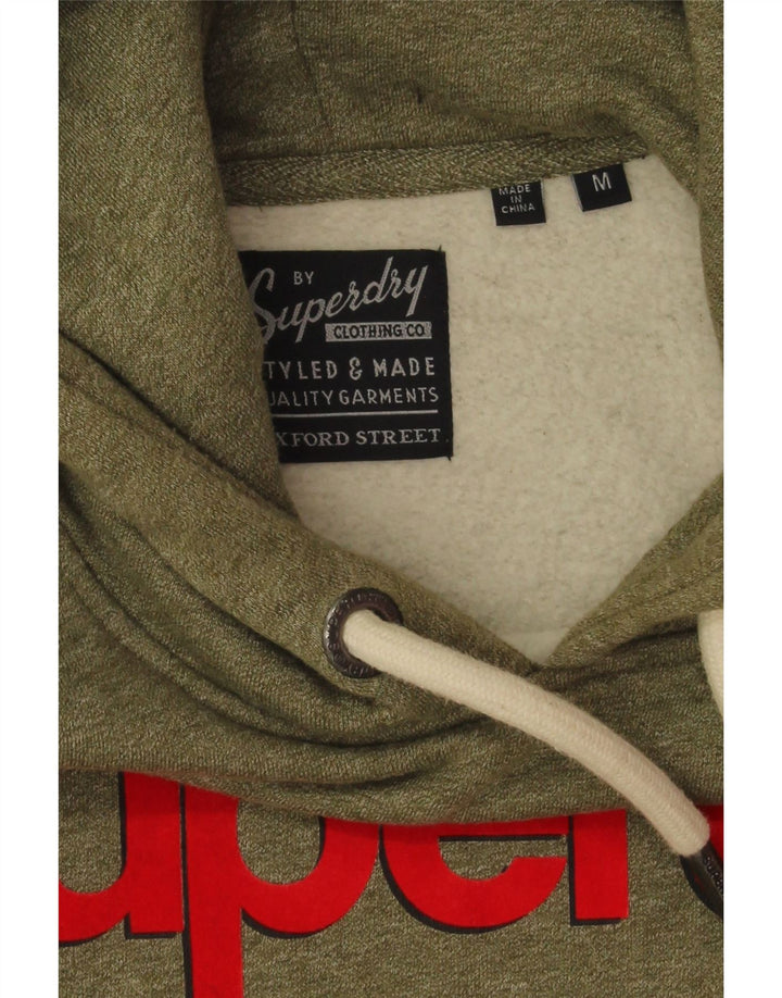 Superdry Grafisk hættetrøje til mænd Medium Khaki Flecked Bomuld
