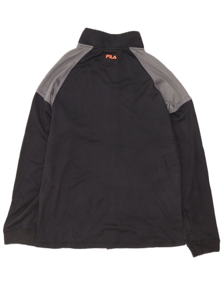 FILA Træningsdragt til mænd Topjakke Stor sort Colourblock Polyester
