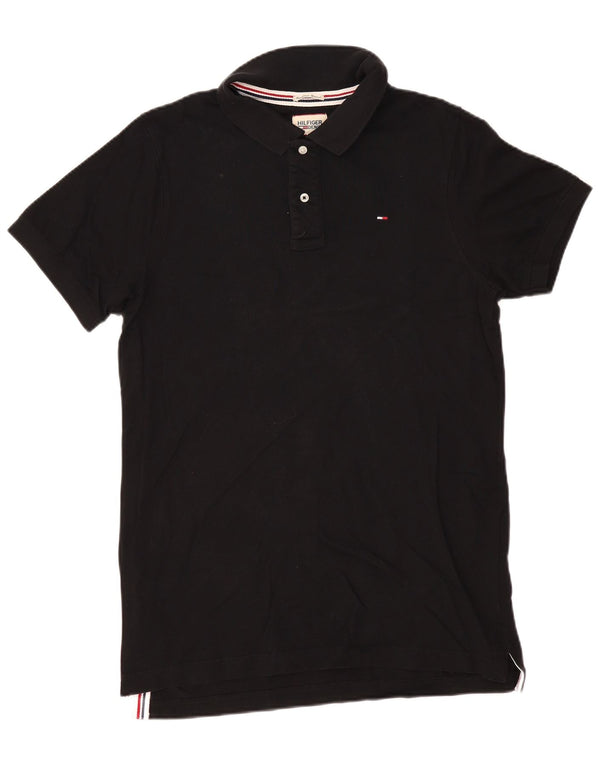 TOMMY HILFIGER Poloshirt til mænd XL sort bomuld