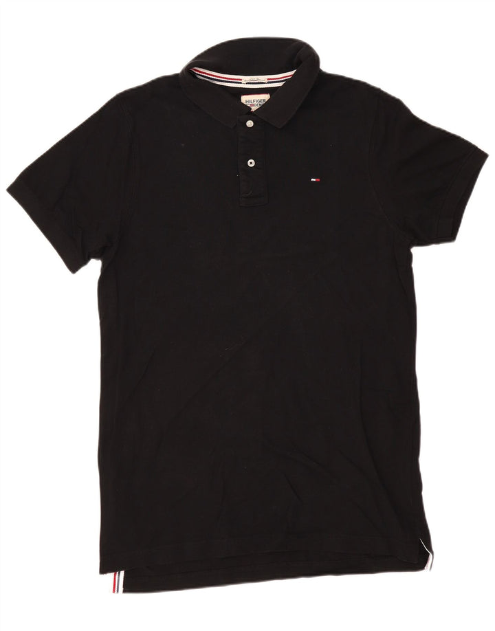 TOMMY HILFIGER Poloshirt til mænd XL sort bomuld