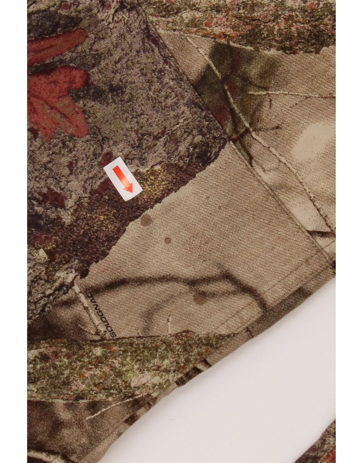 DECATHLON lige cargo bukser til kvinder Small W27 L30 Beige blomster bomuld