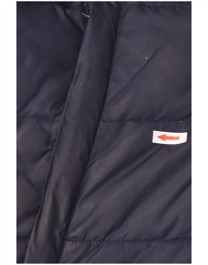 Superdry Herre grafisk polstret jakke UK 40 Stor marineblå nylon