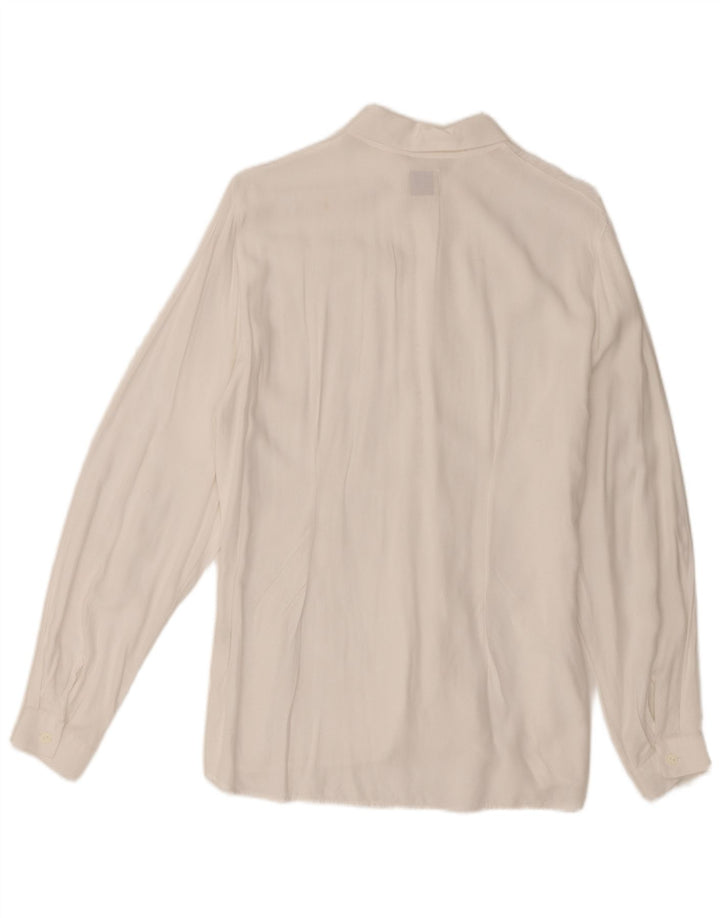 Sisley Dameskjorte IT 46 Large White Floral Viscose