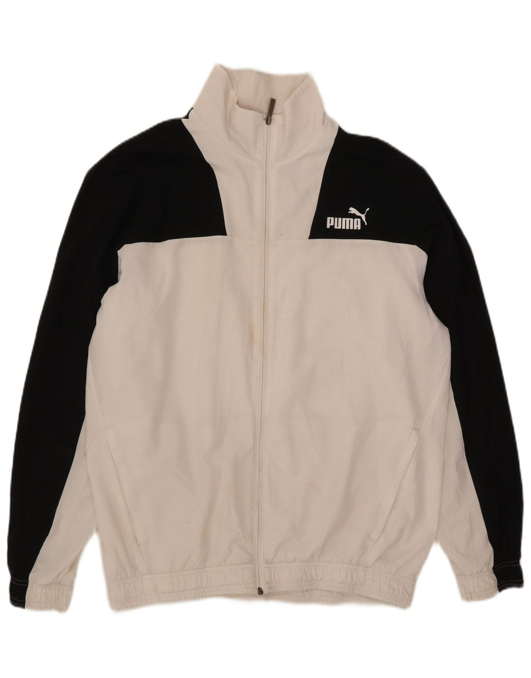 Puma Træningsdragt til mænd Topjakke Stor hvid Colourblock Polyester