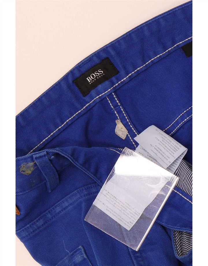 Hugo Boss Herre Slim Jeans W36 L32 Blå Bomuld