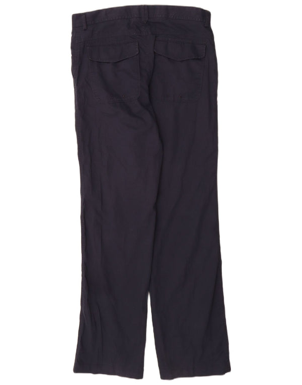 Marks & Spencer Herre Blue Harbor Lige Chinobukser W34 L33 Marineblå