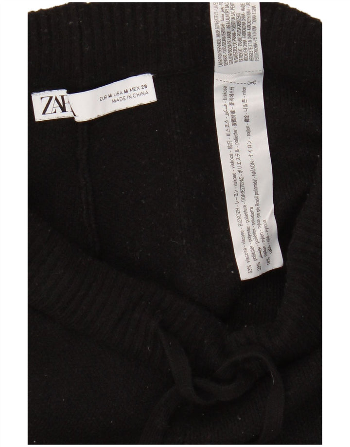 Zara træningsdragt til kvinder Joggers UK 12 Medium Black Viscose