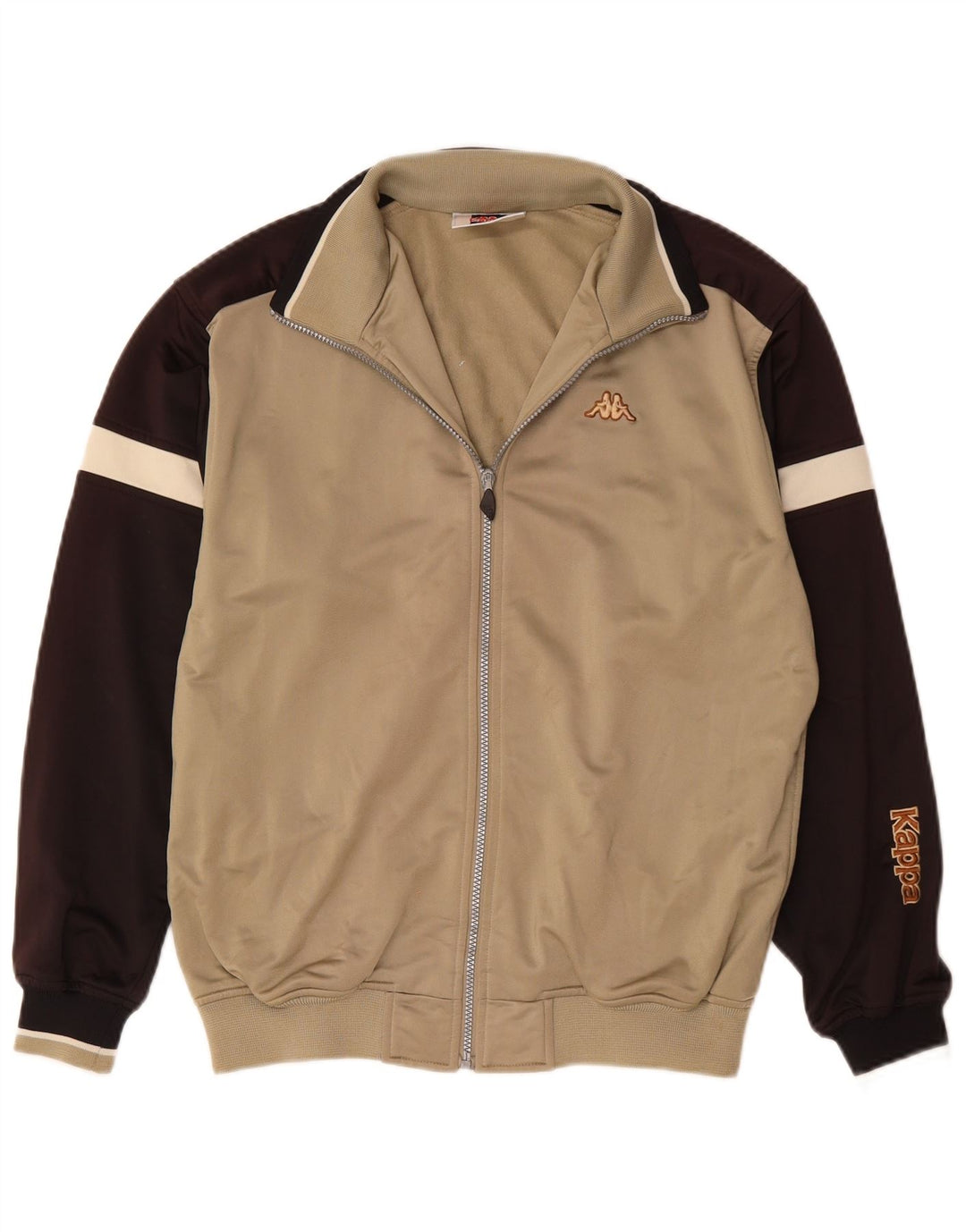 Kappa Træningsdragt til mænd Top jakke Lille Beige Colourblock Polyester