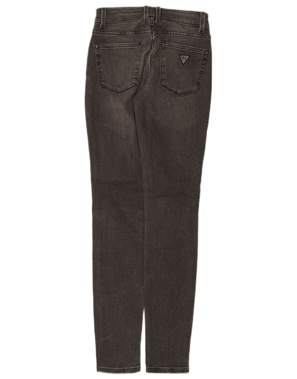 Guess Dame Mid Rise Skinny Jeans W25 L30 Grå