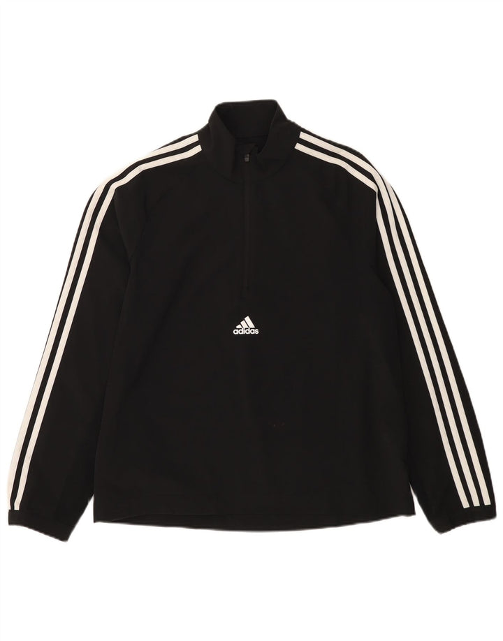 ADIDAS Dame Oversized Pullover Træningsdragt Top UK 8/10 Small Black