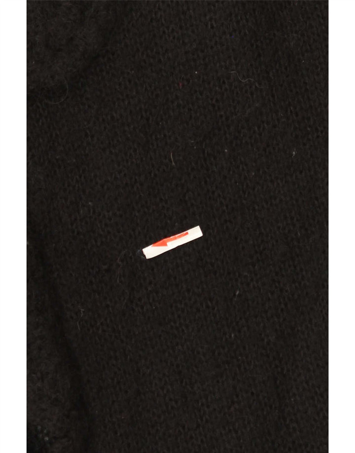 Laura Ashley Dame Cardigan Sweater UK 14 Large Black