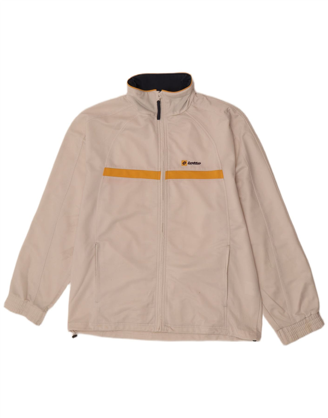 Lotto Træningsdragt til mænd Topjakke XL Off White Colourblock Polyester