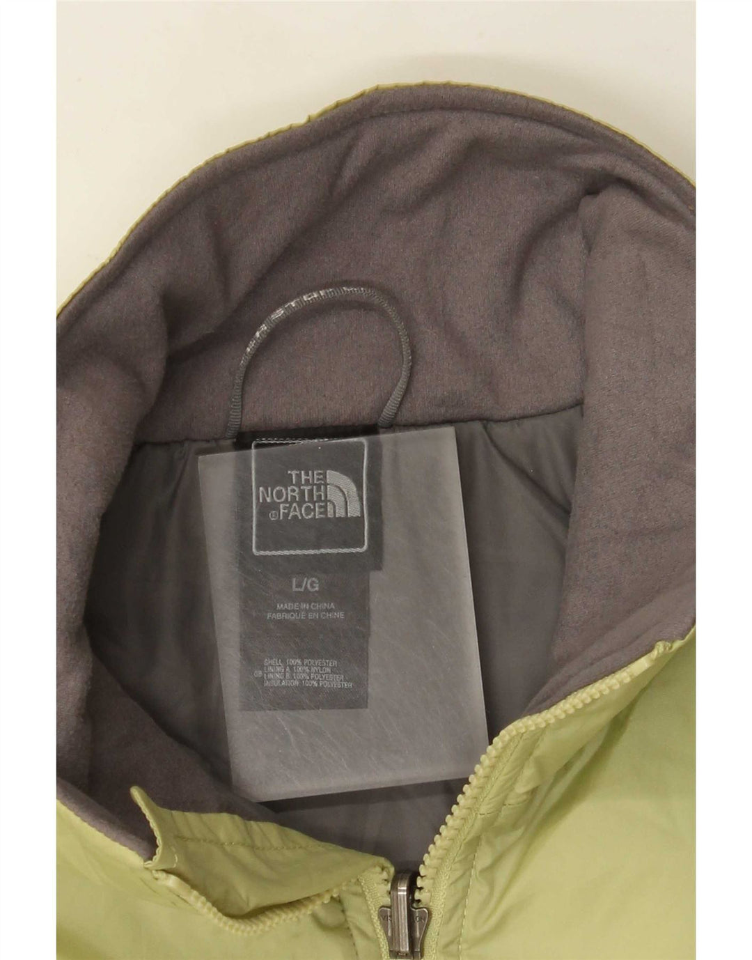The North Face Dame Windbreaker Jacket UK 16 Large Yellow Polyester
