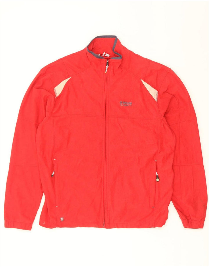 Brugi Træningsdragt til mænd Topjakke Medium Rød Colourblock Polyester