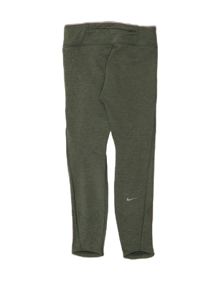 NIKE Womens Dri Fit Leggings Small  Green Polyester Vintage Nike and Second-Hand Nike from Messina Hembry 