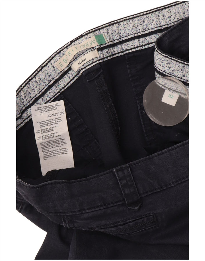 Esprit Dame Slim Chino Bukser W32 L31 Marineblå Bomuld