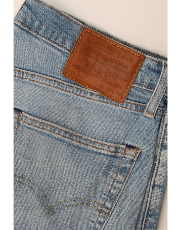 Levi's Herre 512 Slim Tapered Jeans W32 L30 Blå Bomuld