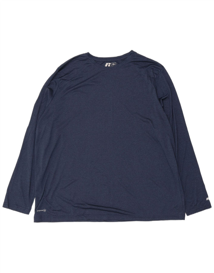 Russell Athletic Herre Top Langærmet 3XL Navy Blue Polyester