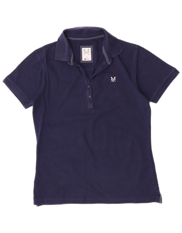 Besætningstøj Dame poloshirt UK 12 Mellem marineblå bomuld