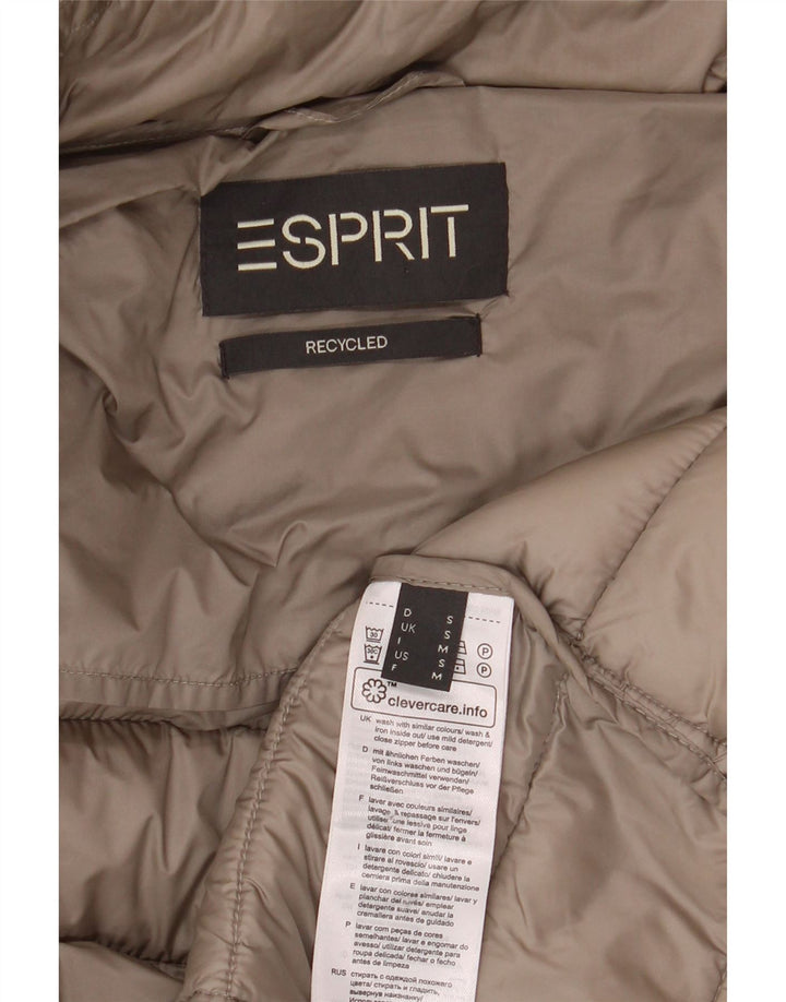 ESPRIT Womens Polstret Frakke UK 10 Small Beige Polyamid