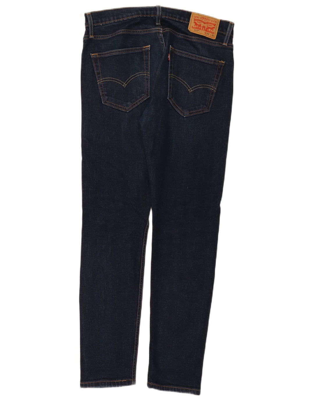 LEVI'S Herre 512 Slim Tapered Jeans W32 L32 Marineblå Bomuld