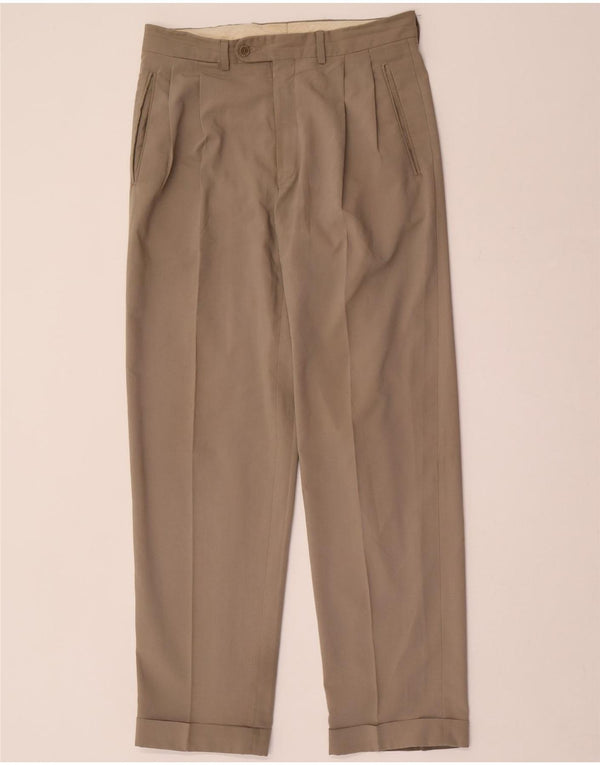 Zara Herre Pegged Suit Bukser EU 38 Small W30 L30 Grå Polyester