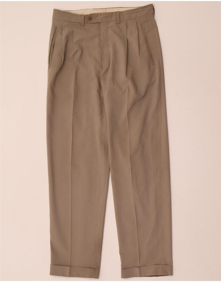 Zara Herre Pegged Suit Bukser EU 38 Small W30 L30 Grå Polyester