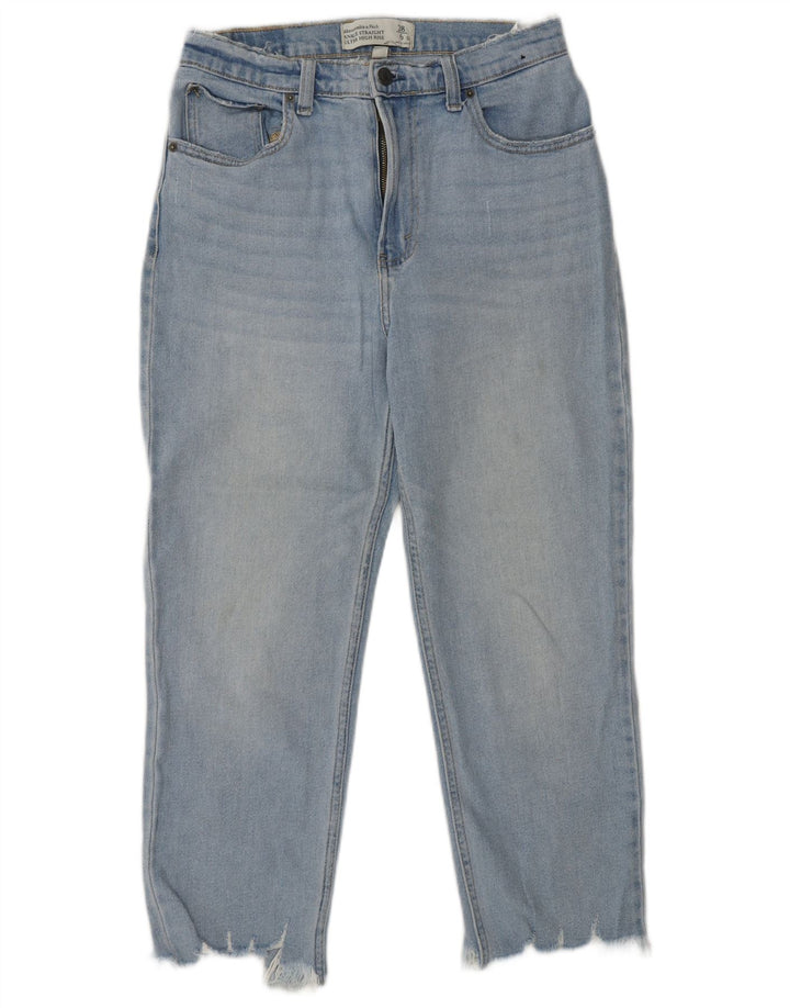 ABERCROMBIE & FITCH Lige jeans til kvinder US 6 Medium W28 L24 Blå