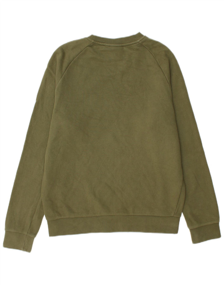 Adidas grafisk sweatshirt til mænd, lille Khaki Bomuld