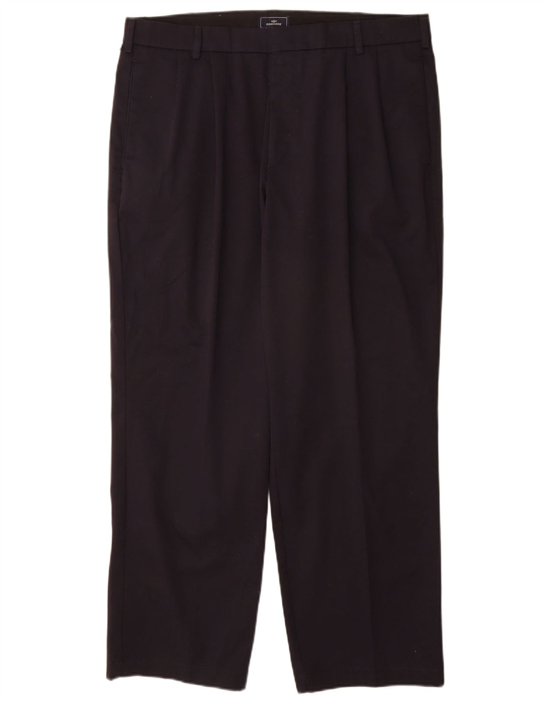 DOCKERS Herre Relaxed Fit Pegged Chino-bukser W36 L30 Marineblå Bomuld