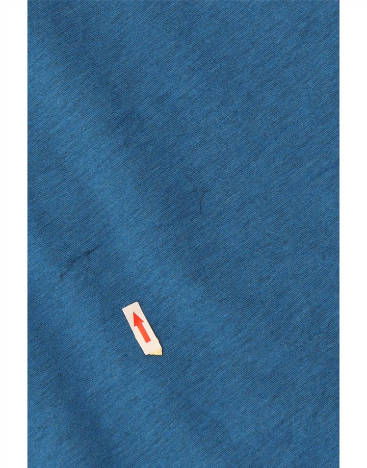 Russell Athletic Herre-hættetrøje med lynlås UK 42/44 Stor blå bomuld