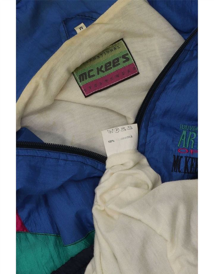 MC Kee's Herre Loose Fit Retro træningsdragt Topjakke Medium Blue Colourblock