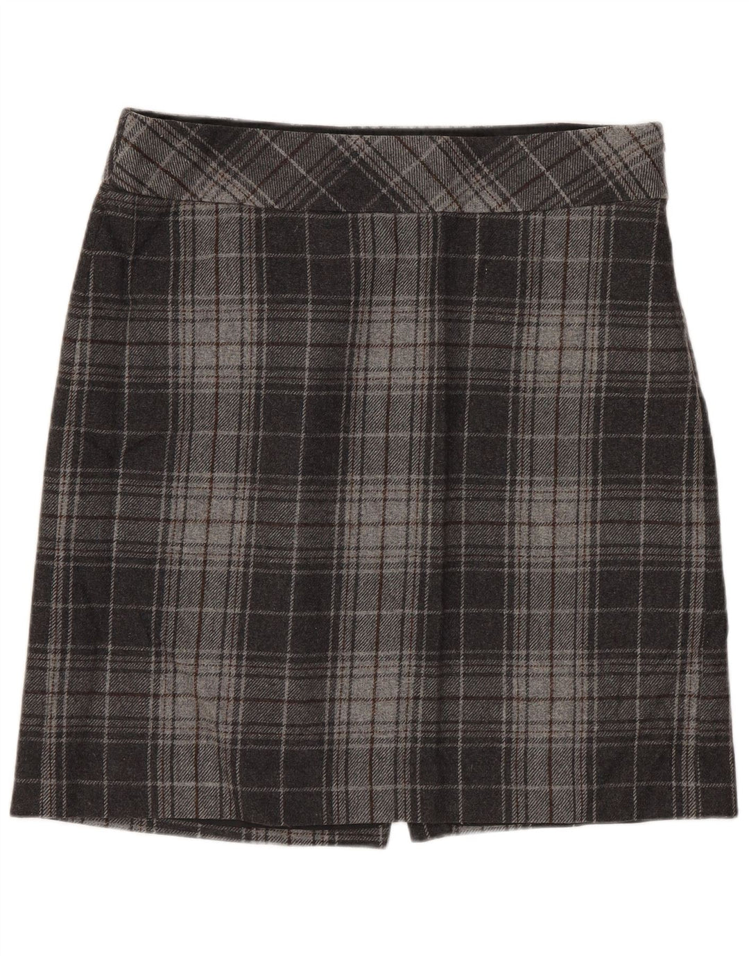 EDDIE BAUER Mininederdel til kvinder US 8 Medium W32 Grå plaiduld