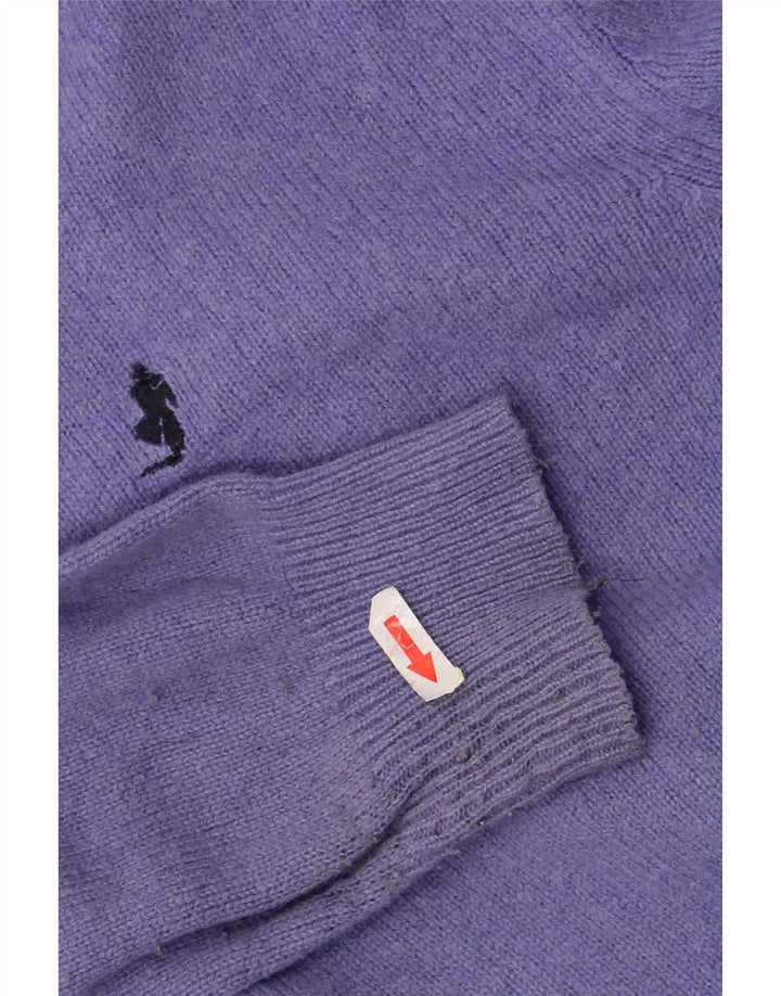 Marlboro Classics Herre Boat Neck Jumper Sweater Stor Lilla Uld