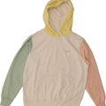 NIKE Womens Oversized Hoodie Jumper UK 10 Small Multicoloured Colourblock Vintage Nike and Second-Hand Nike from Messina Hembry 