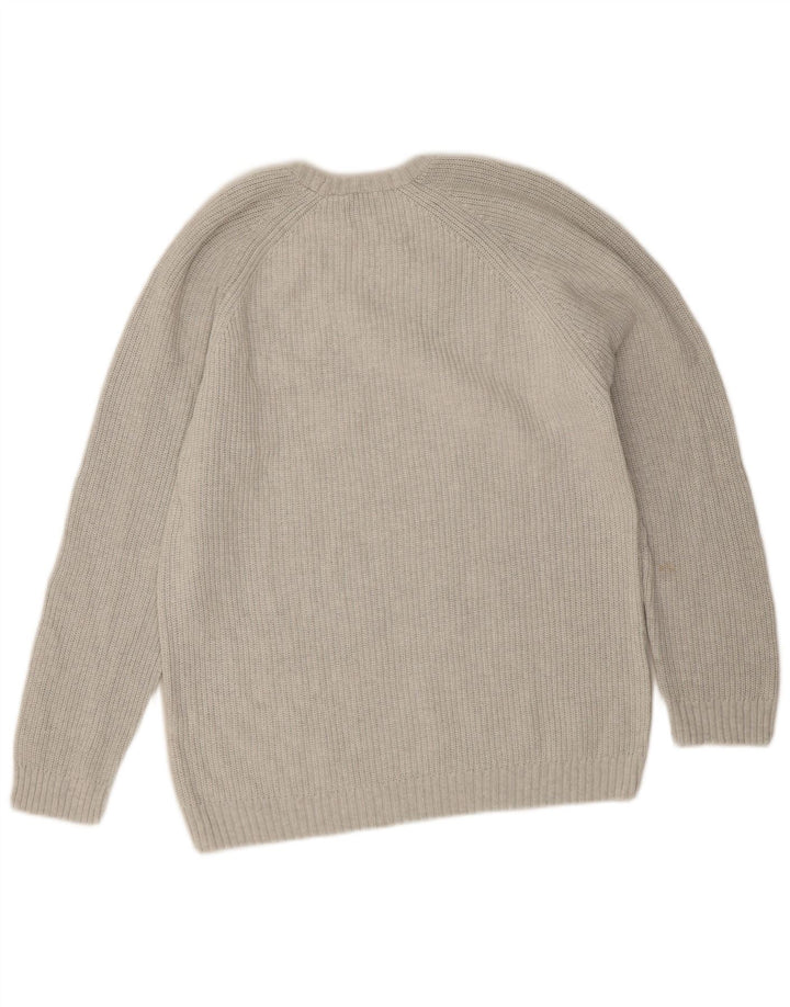 Zara Herre Boat Neck Jumper Sweater Medium Grå