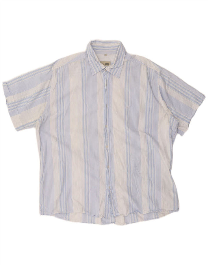 CAMEL ACTIVE Slim kortærmet skjorte til mænd 2XL blå stribet