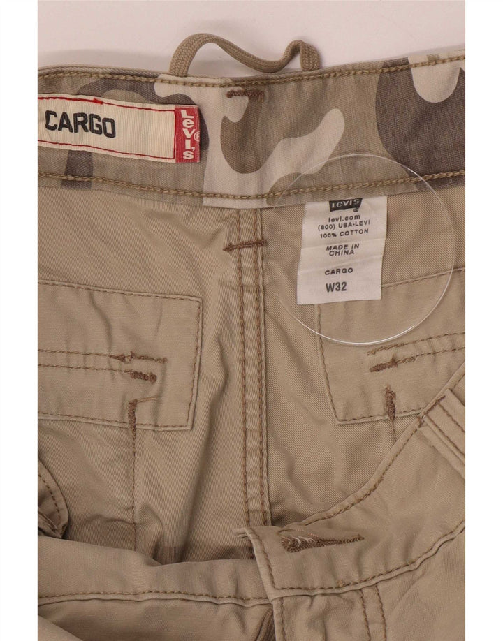 Levi's Herre Cargo Shorts Medium W32 Khaki Bomuld