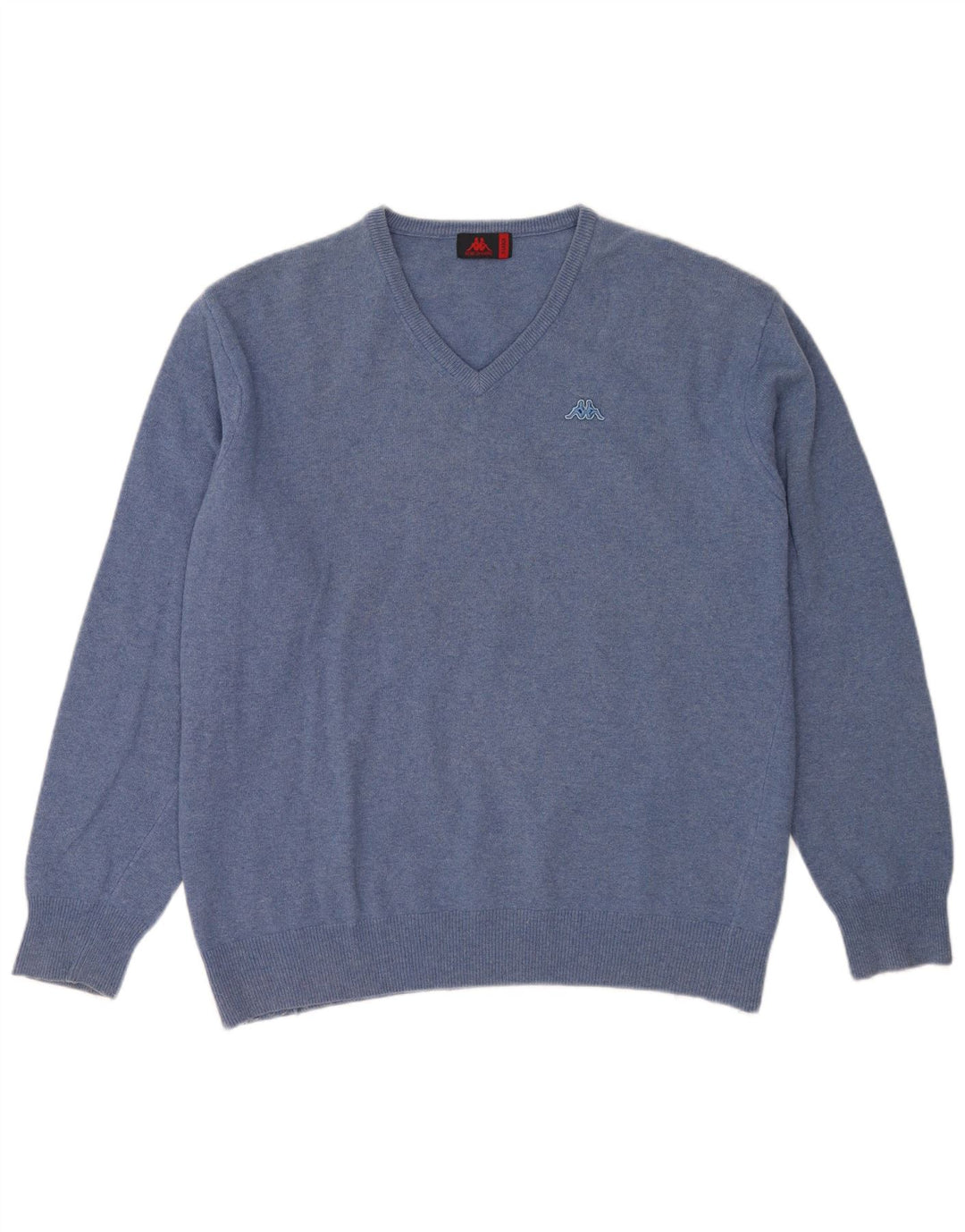 Kappa Herre V-hals sweater XL Blå Uld