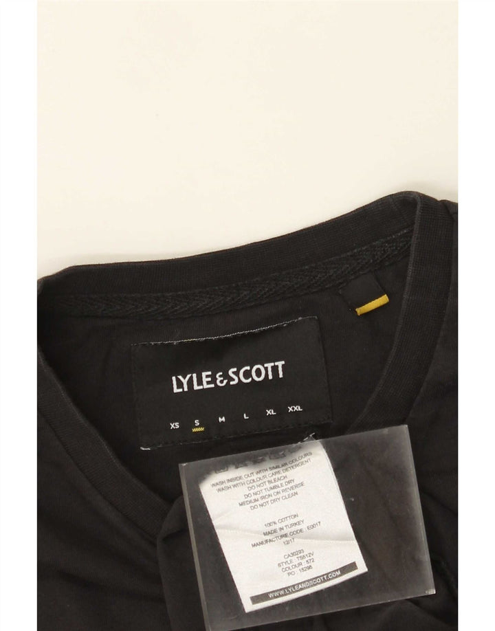 Lyle & Scott Herre Top Langærmet Lille Sort Bomuld