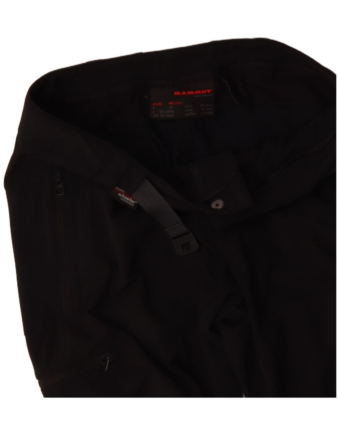 MAMMUT Dame Lige Cargo Casual Bukser W32 L30 Sort Colourblock