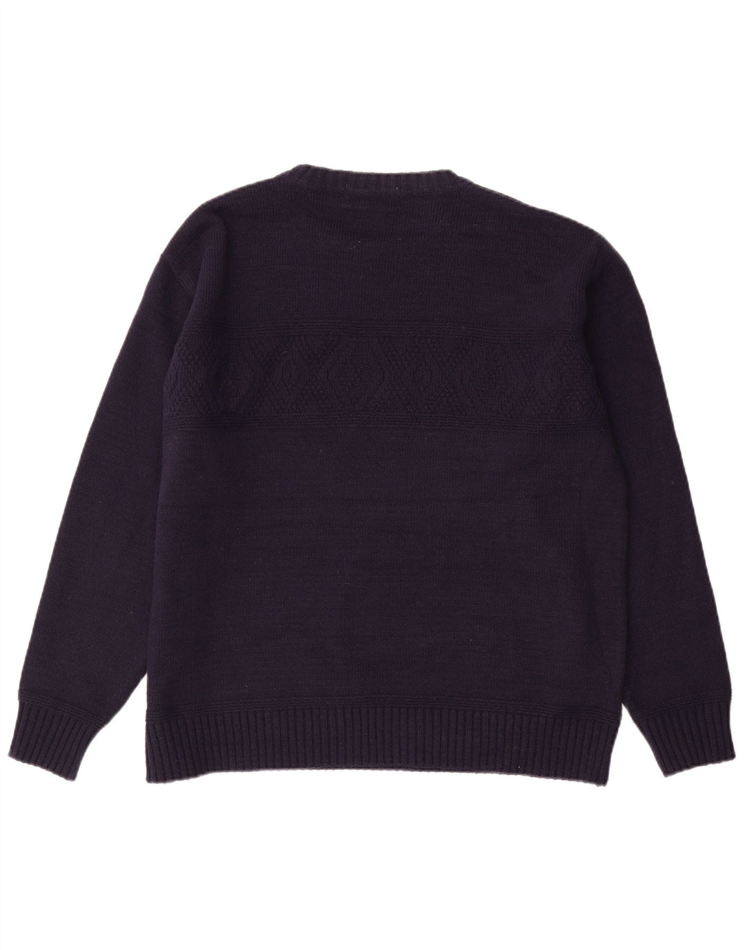 Marks & Spencer Herre Boat Neck Jumper Sweater Stor marineblå akryl